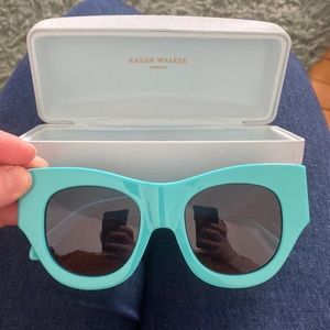 Karen Walker turquoise strong frame glasses, worn a handful of times.